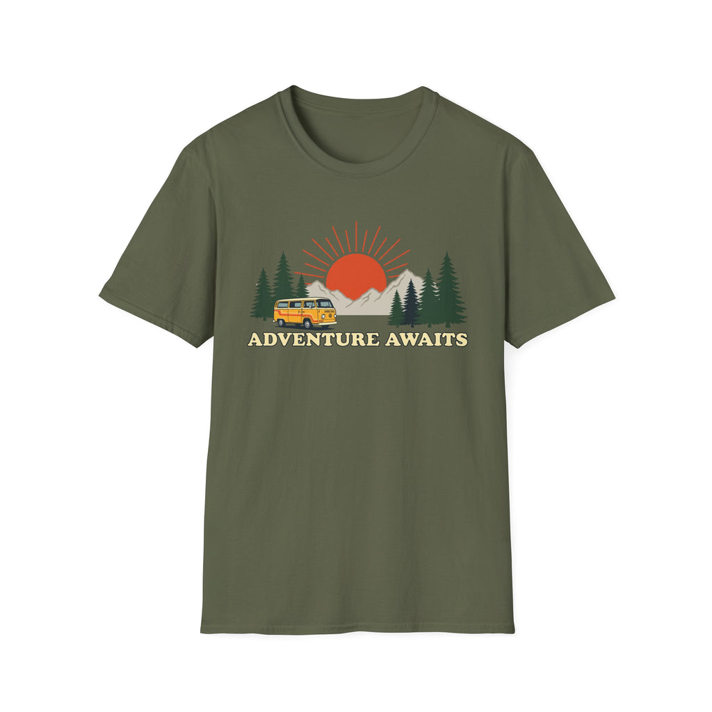 Adventure Awaits Sunrise T-Shirt
