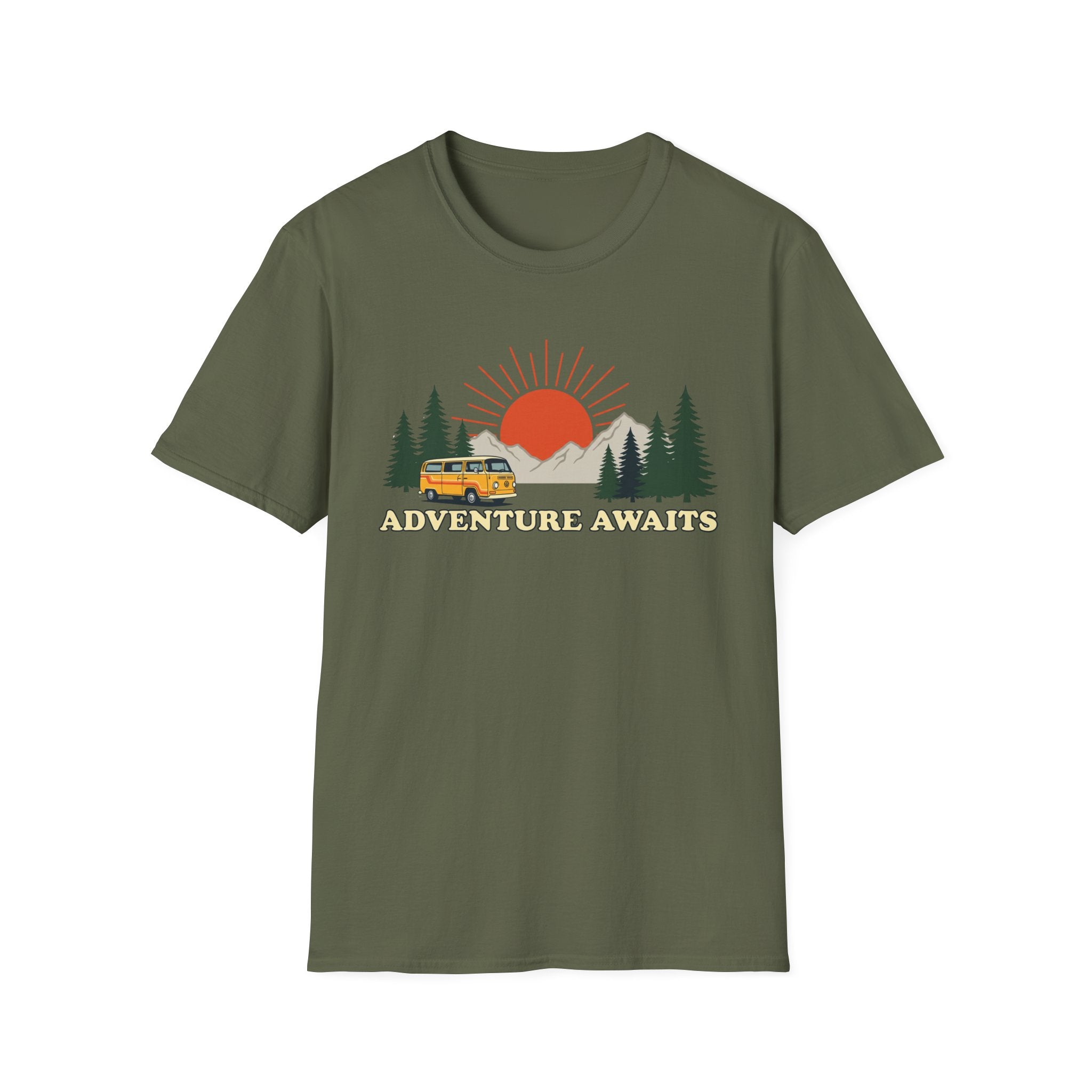 Adventure Awaits Sunrise T-Shirt